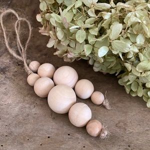 wood bead ornaments